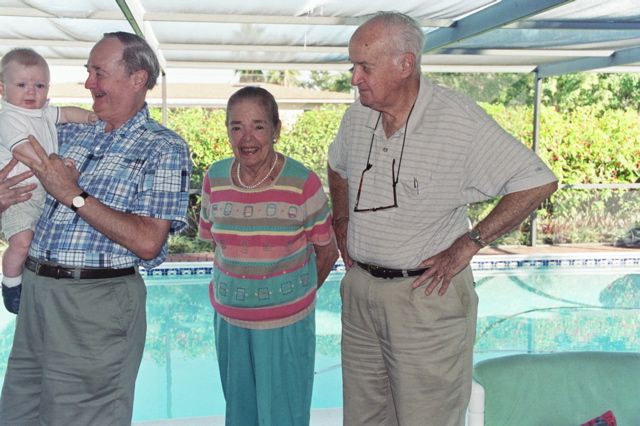Grandad, Aunt Martha and Uncle Warren in Melbourne Beach, FL